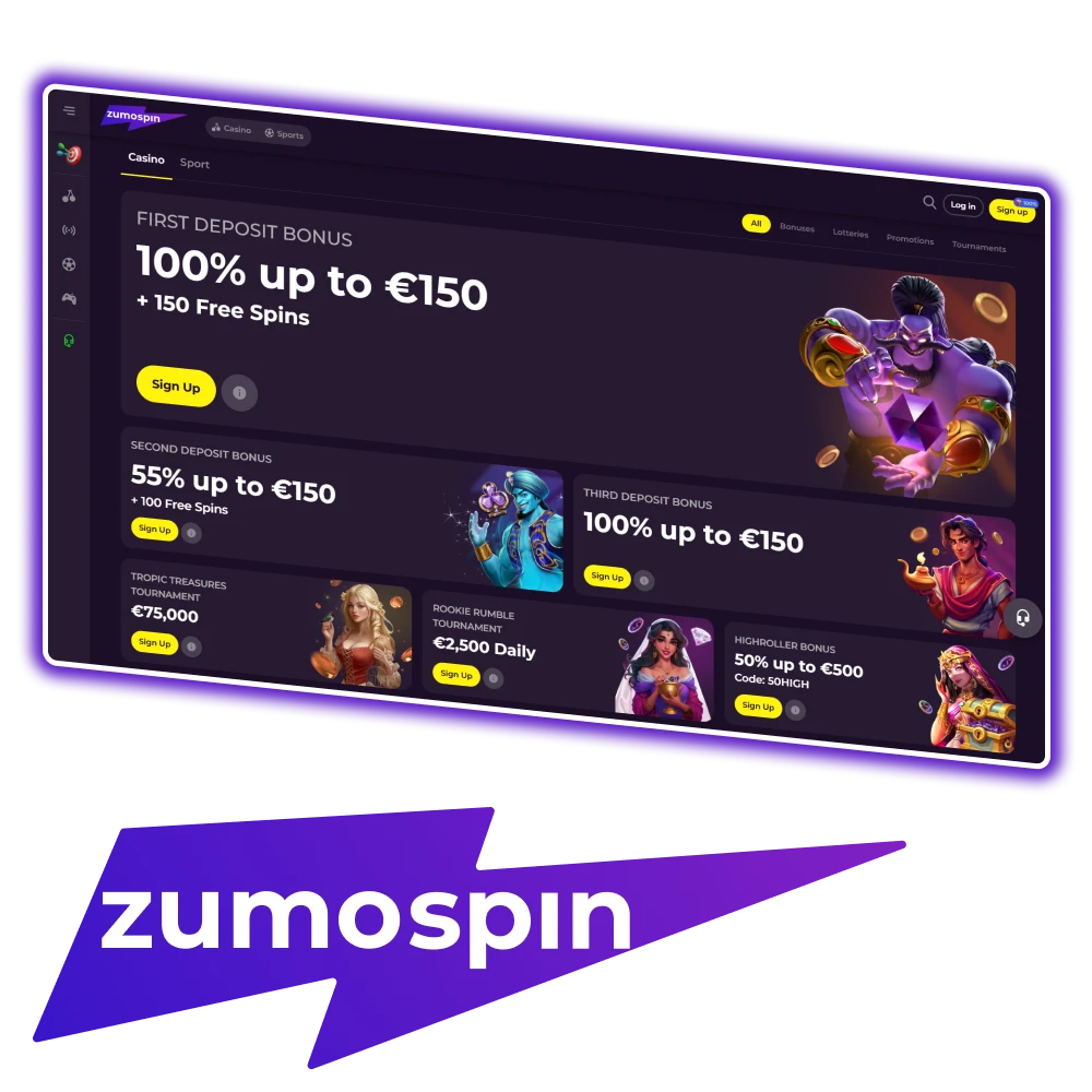 Zumospin biedt spelers veel exclusieve bonussen.