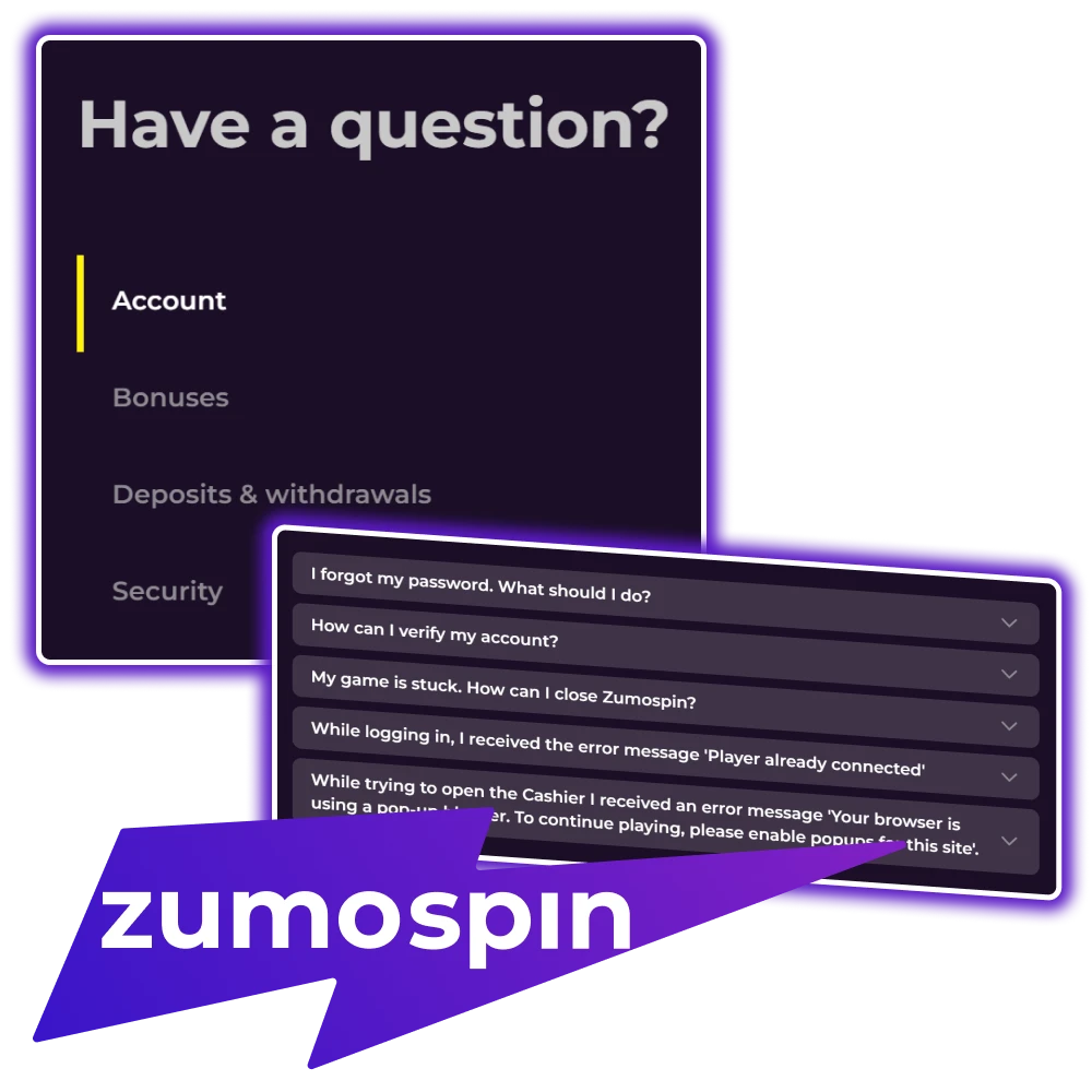 Vind antwoorden op je vragen in de Zumospin FAQ sectie.