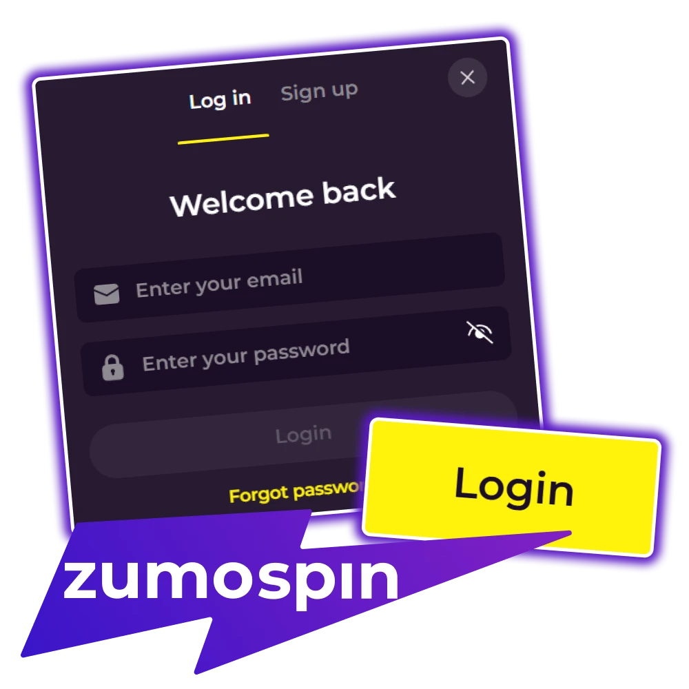 Open de officiële Zumospin website en log in op je account.